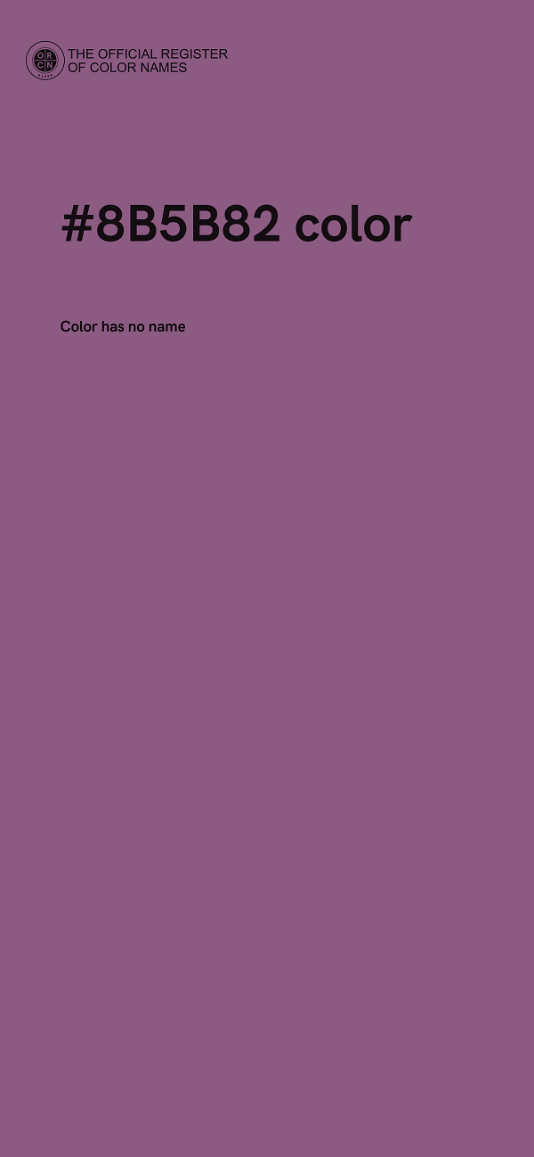 #8B5B82 color image