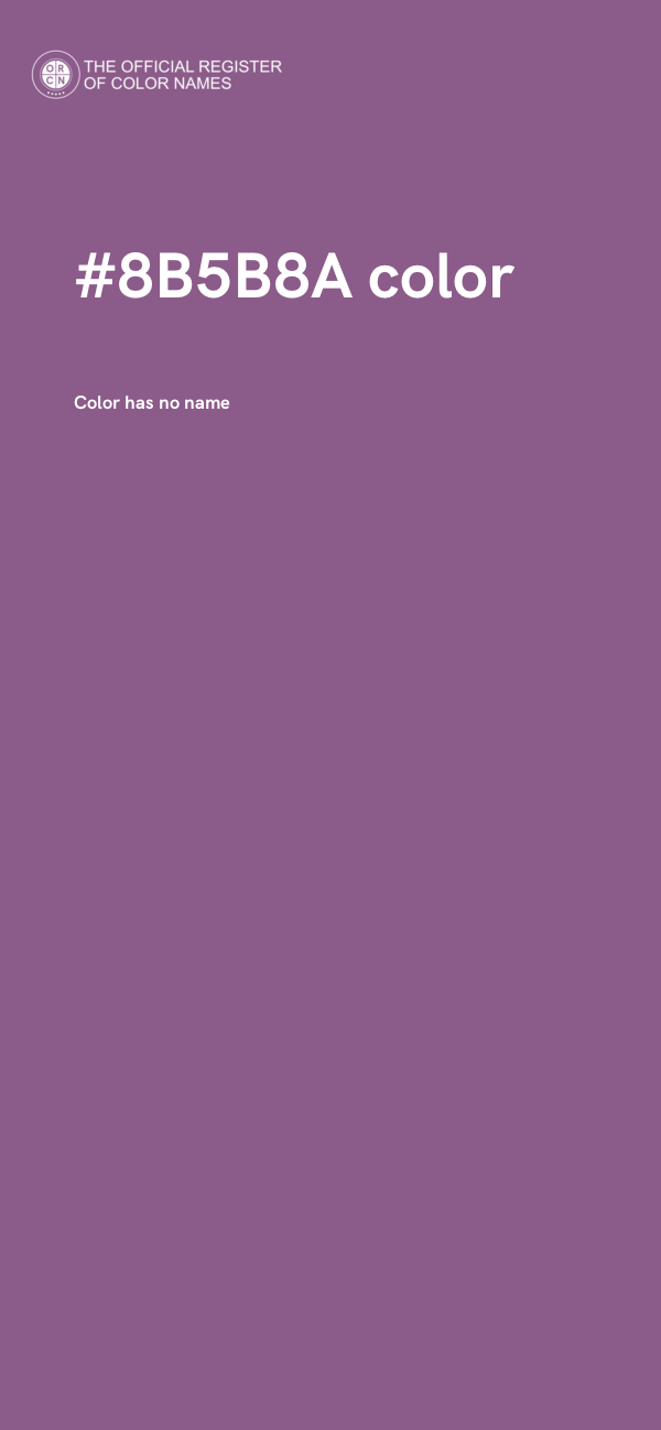 #8B5B8A color image