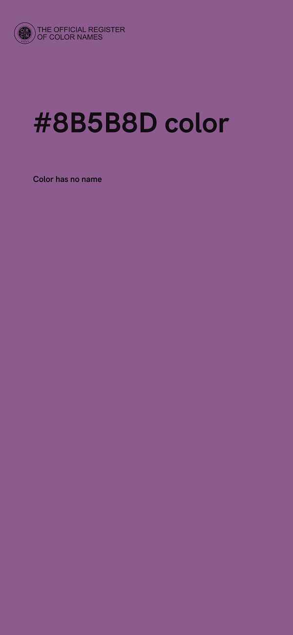 #8B5B8D color image