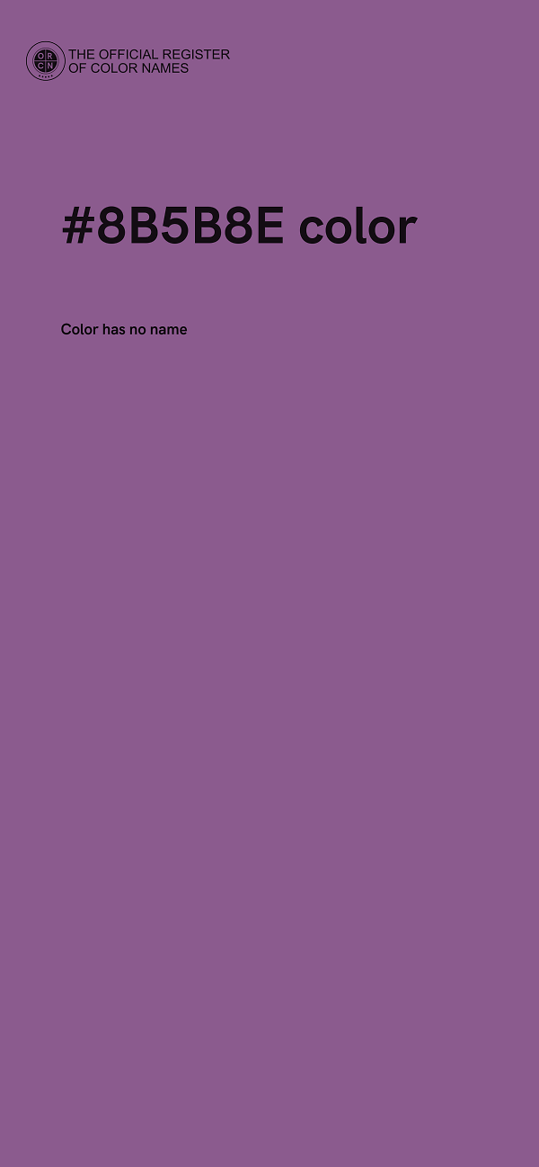 #8B5B8E color image