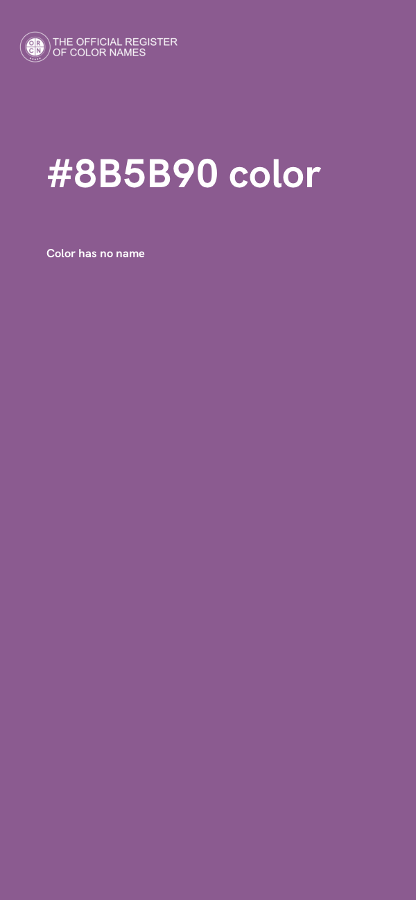 #8B5B90 color image