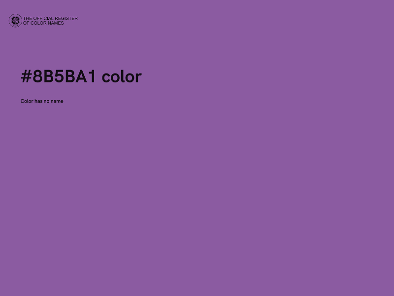 #8B5BA1 color image