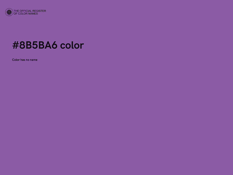 #8B5BA6 color image