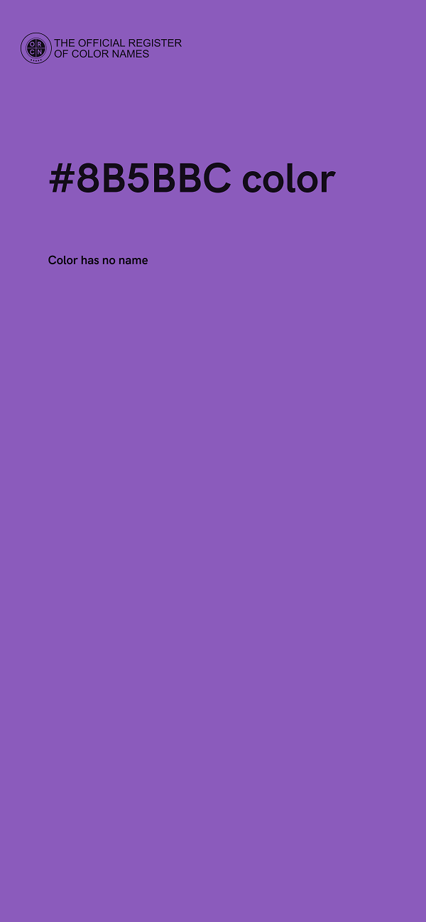 #8B5BBC color image