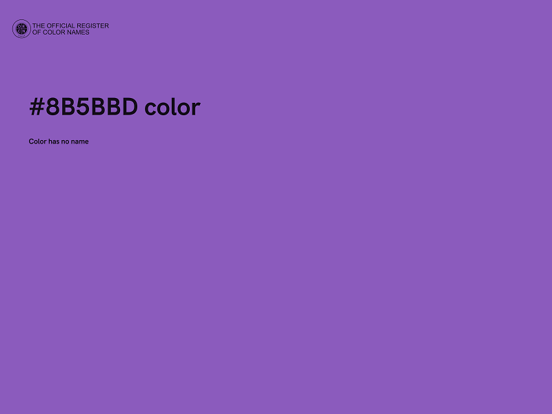 #8B5BBD color image