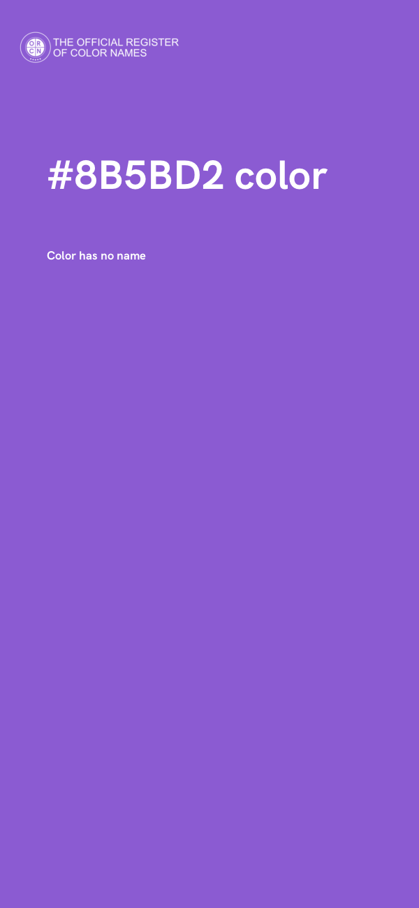#8B5BD2 color image