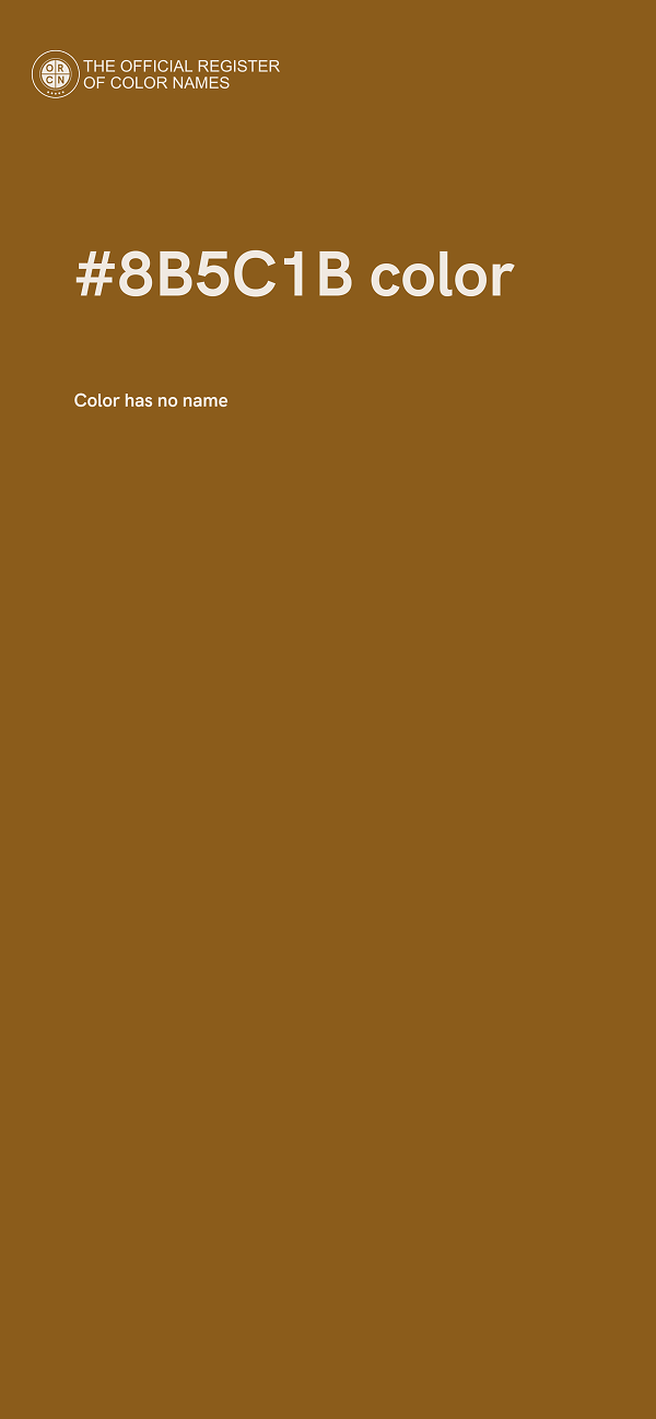#8B5C1B color image