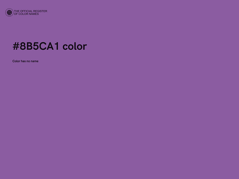 #8B5CA1 color image