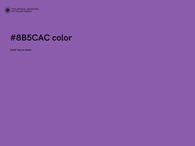 #8B5CAC color image