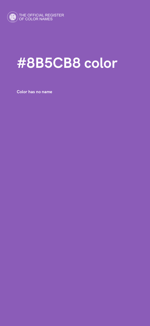 #8B5CB8 color image