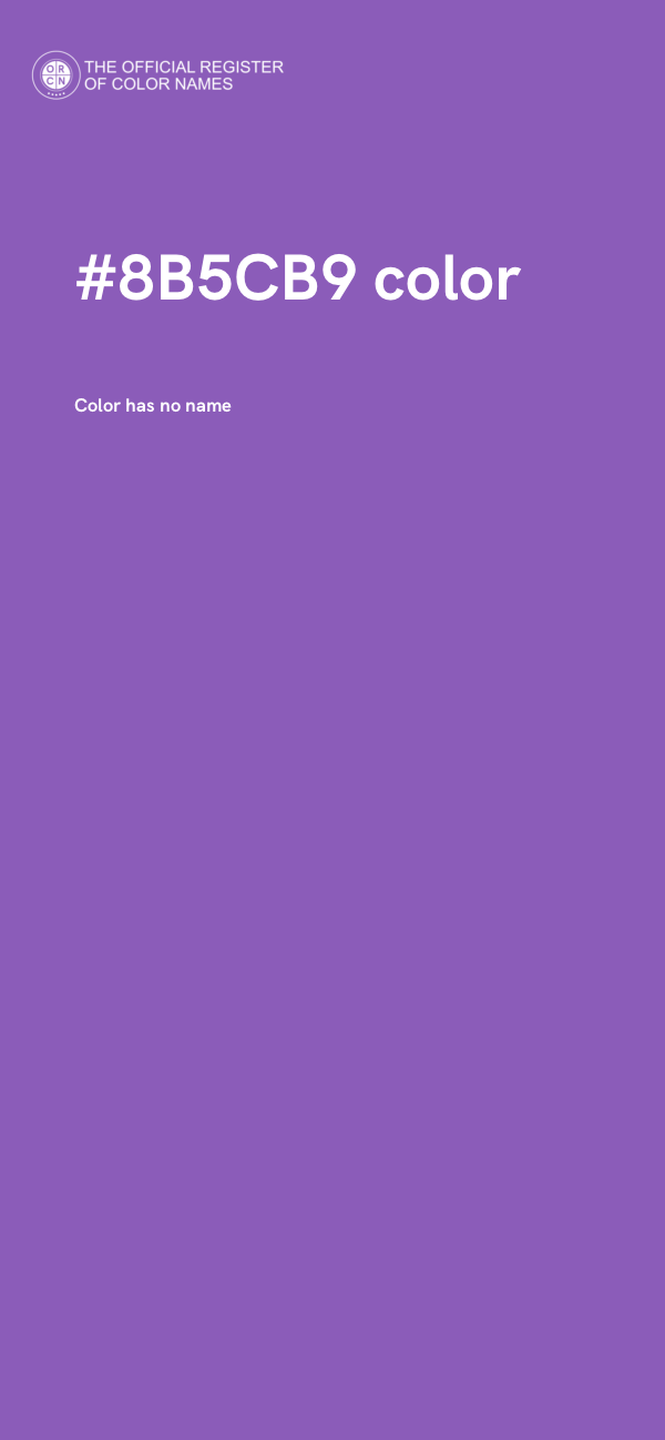 #8B5CB9 color image