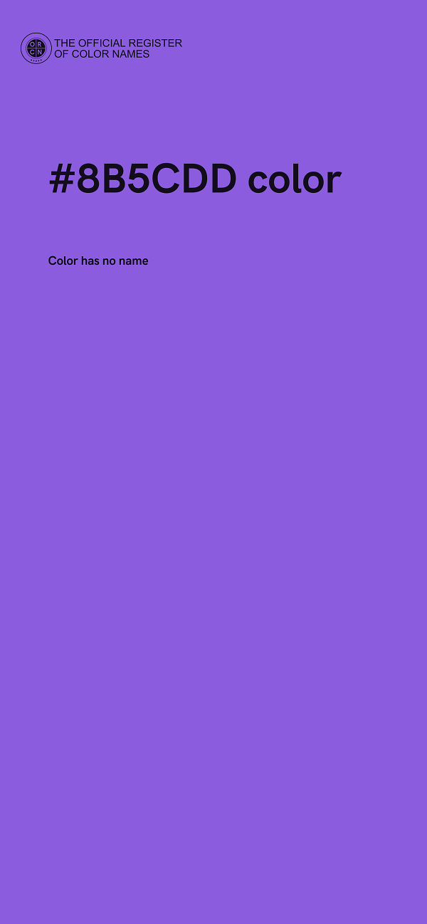 #8B5CDD color image
