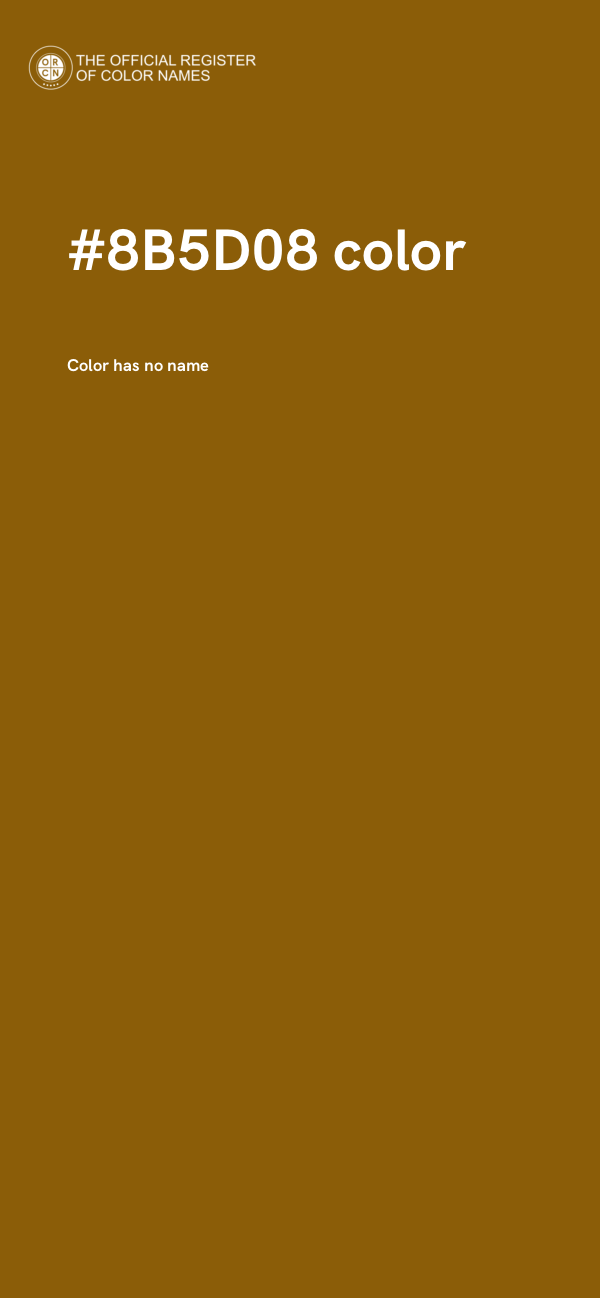 #8B5D08 color image