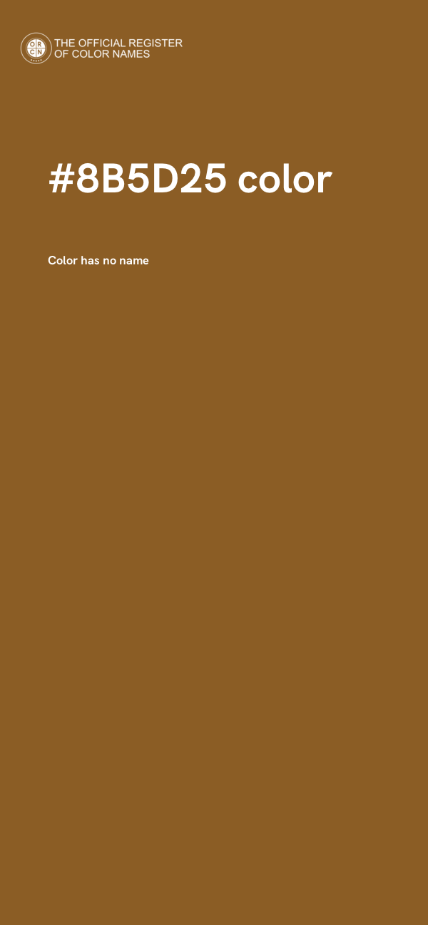 #8B5D25 color image