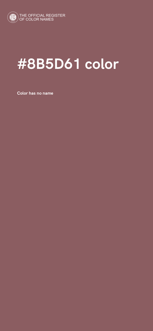 #8B5D61 color image
