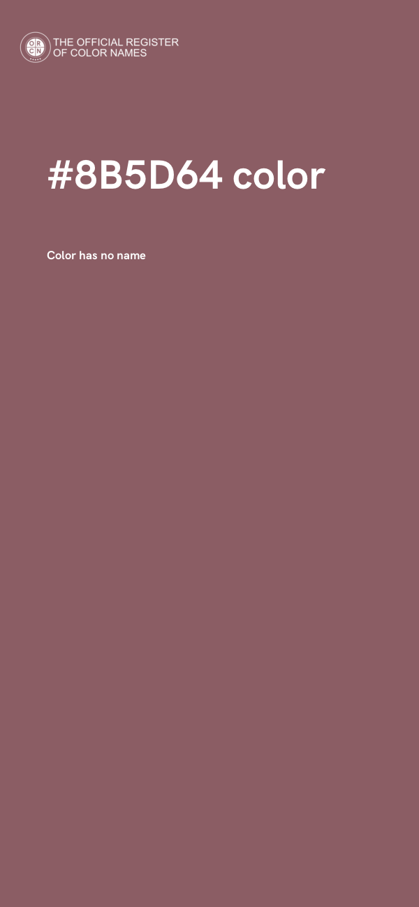 #8B5D64 color image
