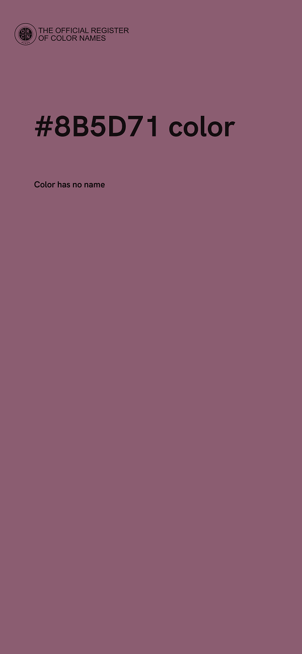 #8B5D71 color image