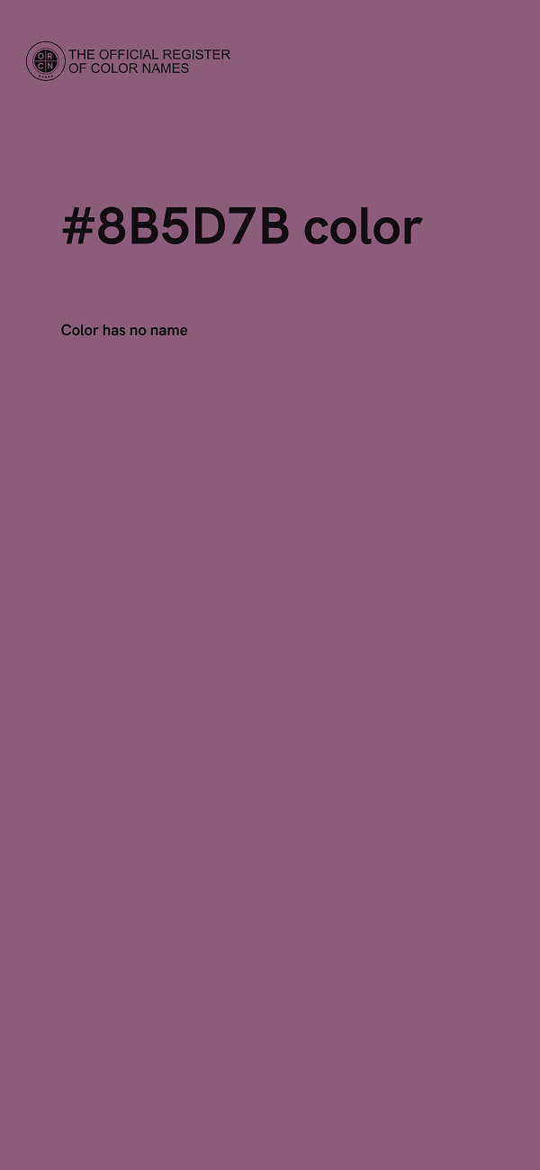 #8B5D7B color image