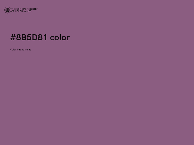 #8B5D81 color image