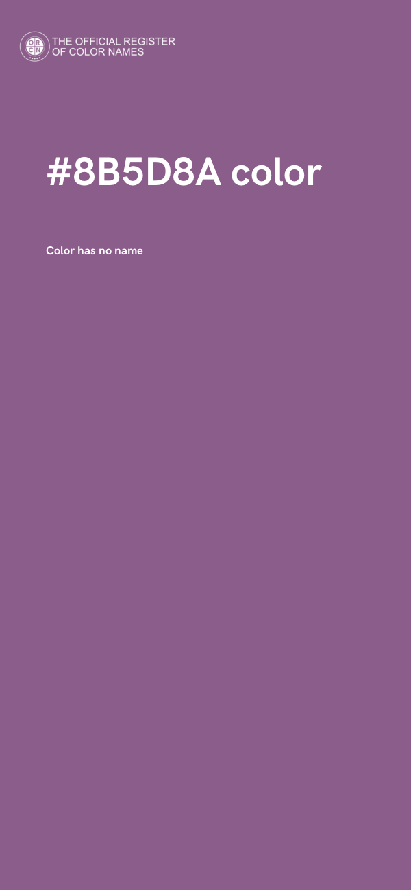 #8B5D8A color image
