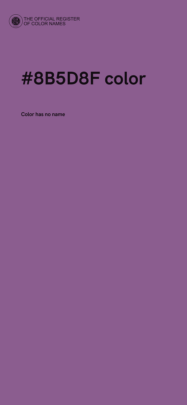 #8B5D8F color image