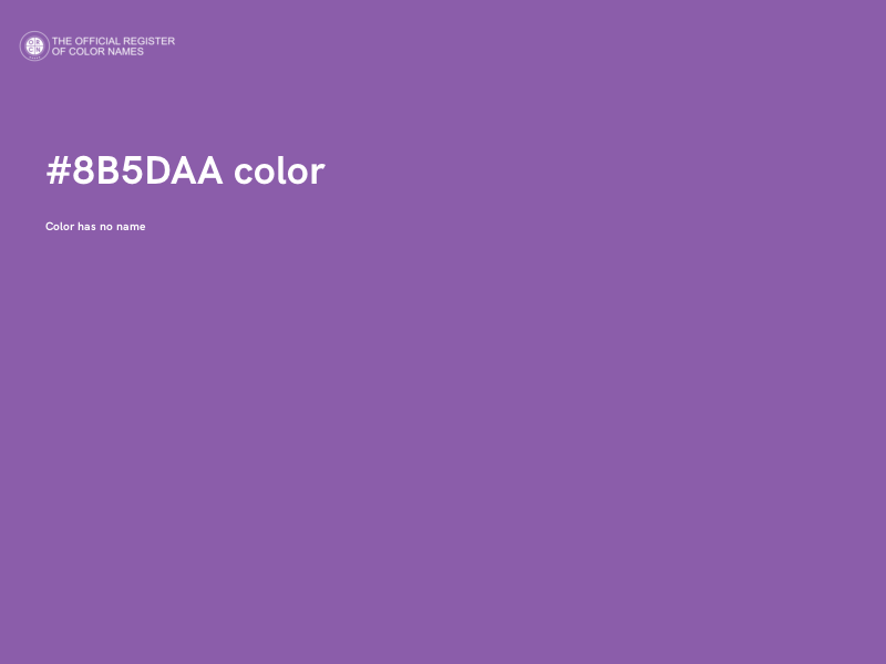 #8B5DAA color image