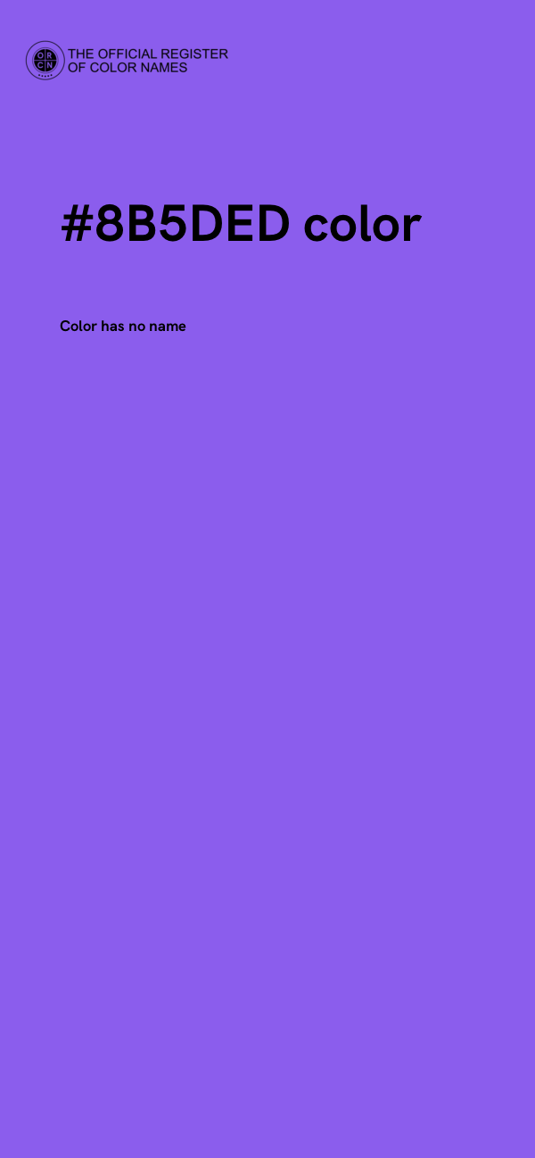 #8B5DED color image