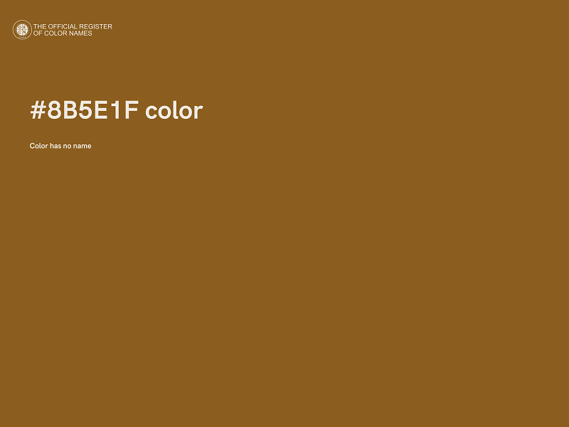 #8B5E1F color image