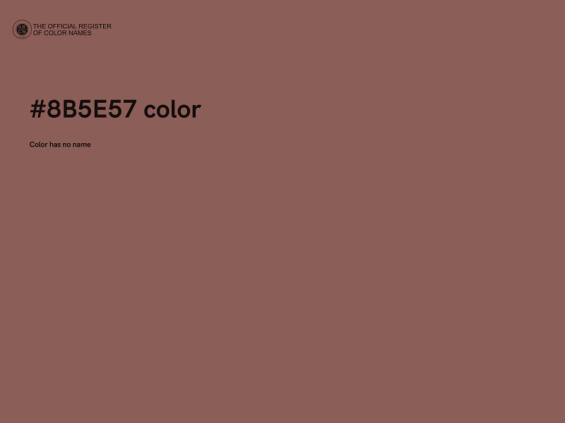 #8B5E57 color image