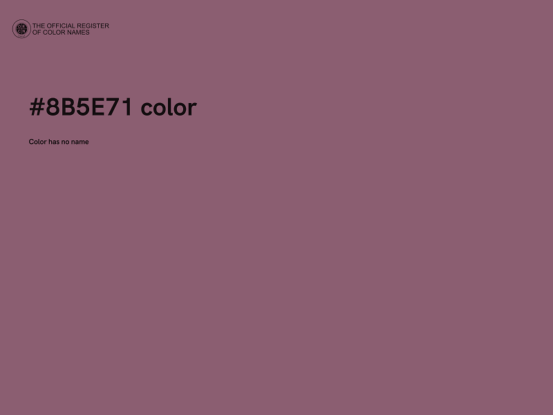 #8B5E71 color image