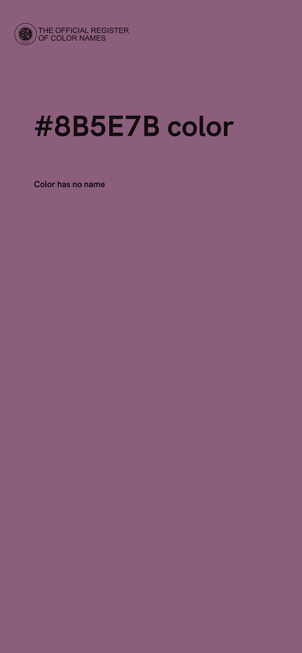 #8B5E7B color image