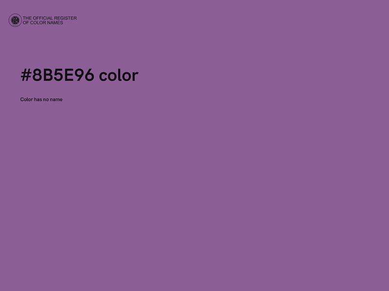 #8B5E96 color image