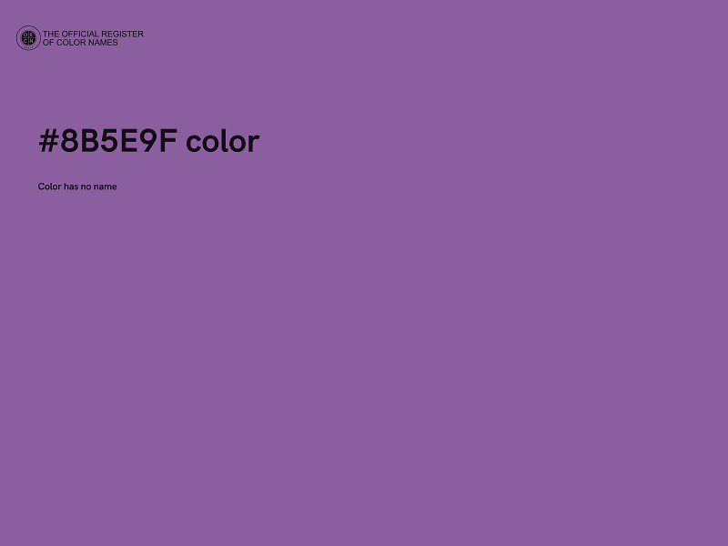 #8B5E9F color image