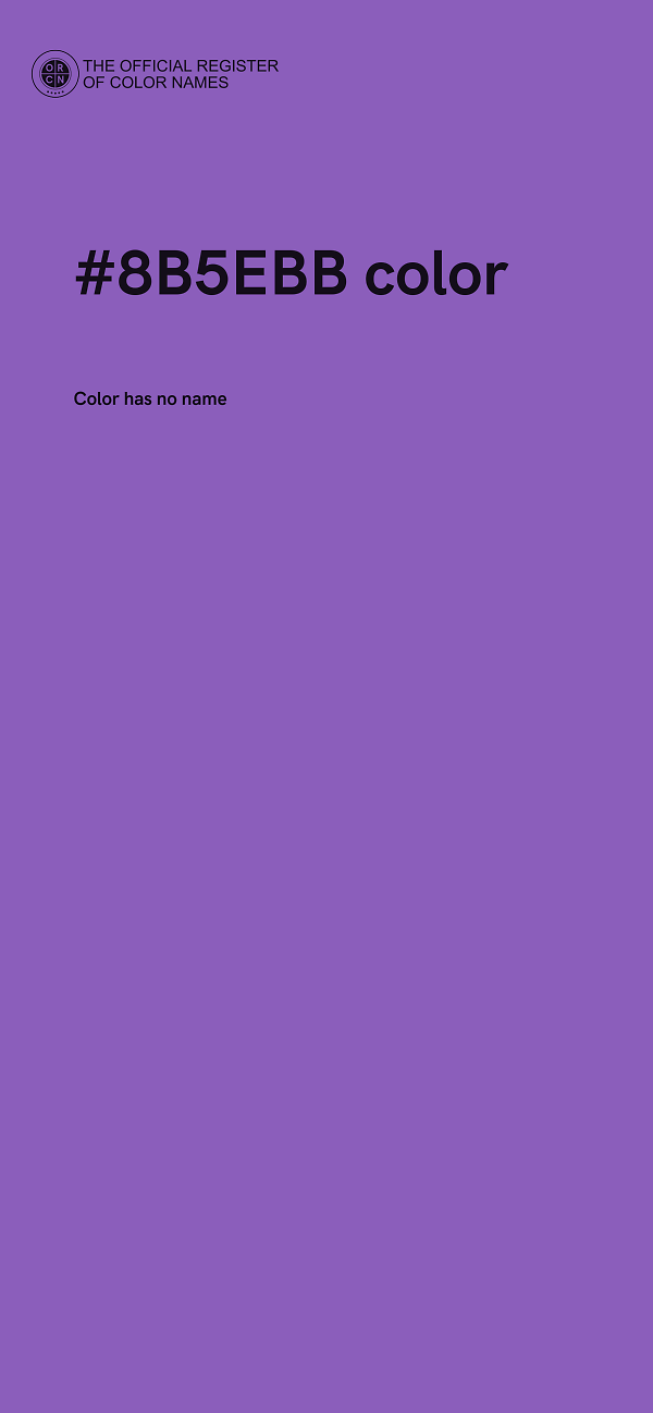 #8B5EBB color image