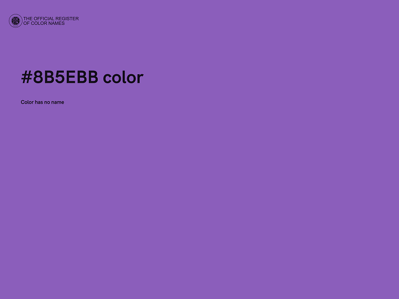 #8B5EBB color image