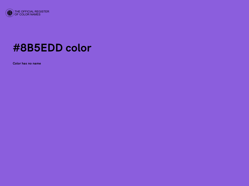 #8B5EDD color image