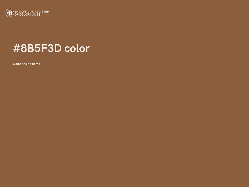 #8B5F3D color image