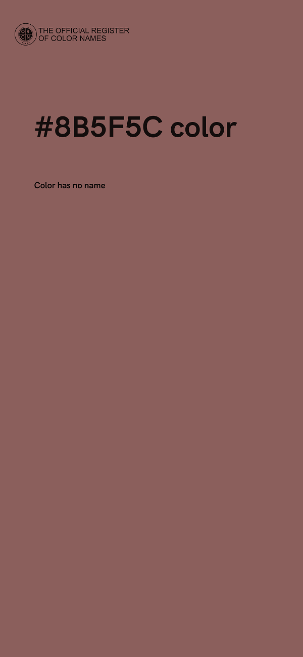 #8B5F5C color image
