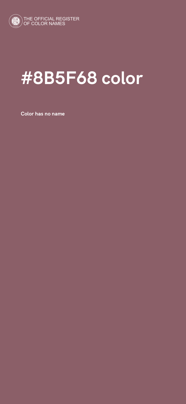 #8B5F68 color image