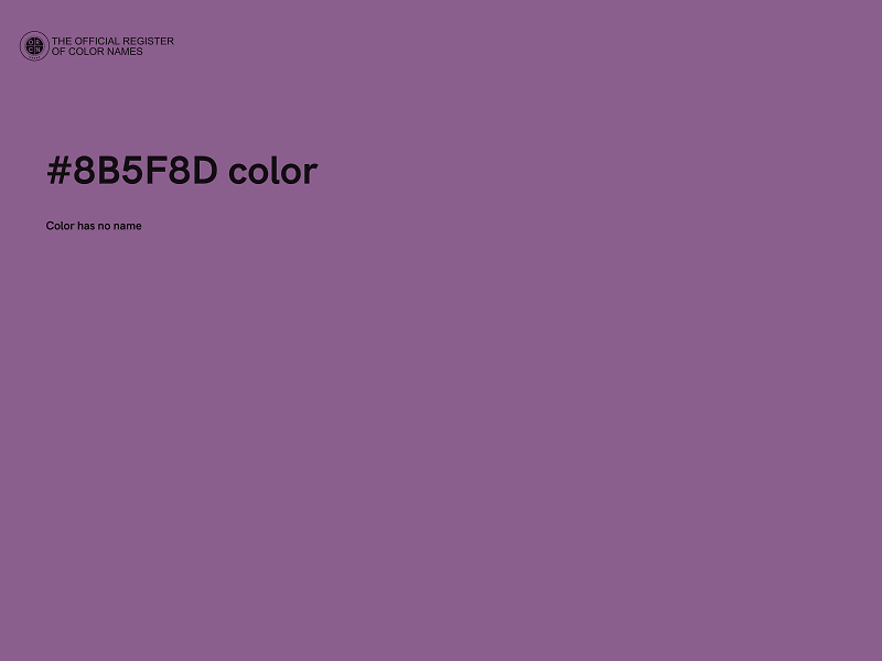 #8B5F8D color image