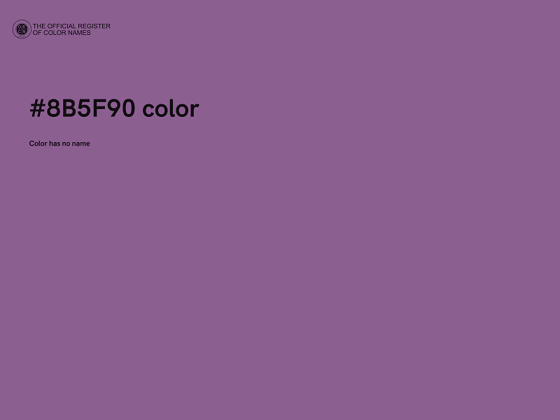 #8B5F90 color image