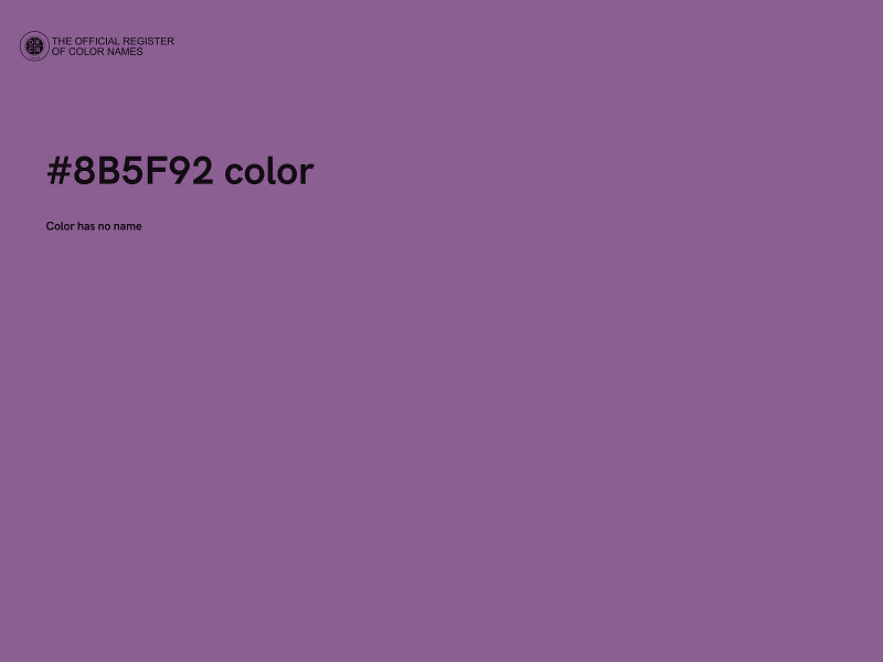 #8B5F92 color image