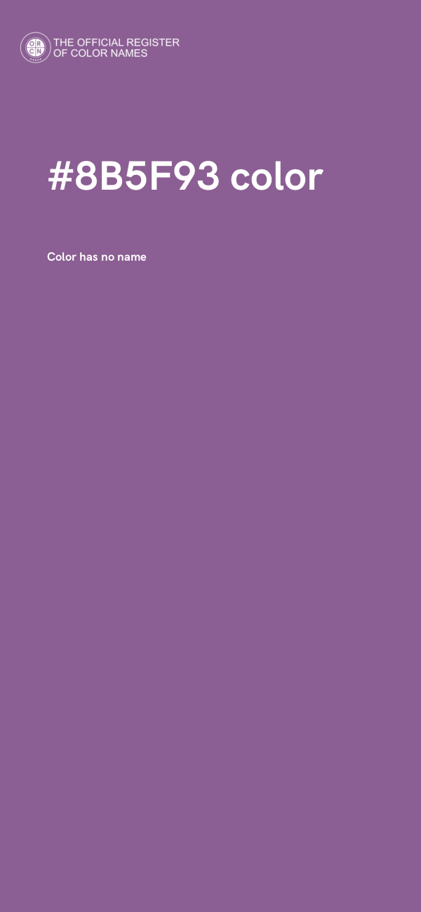 #8B5F93 color image