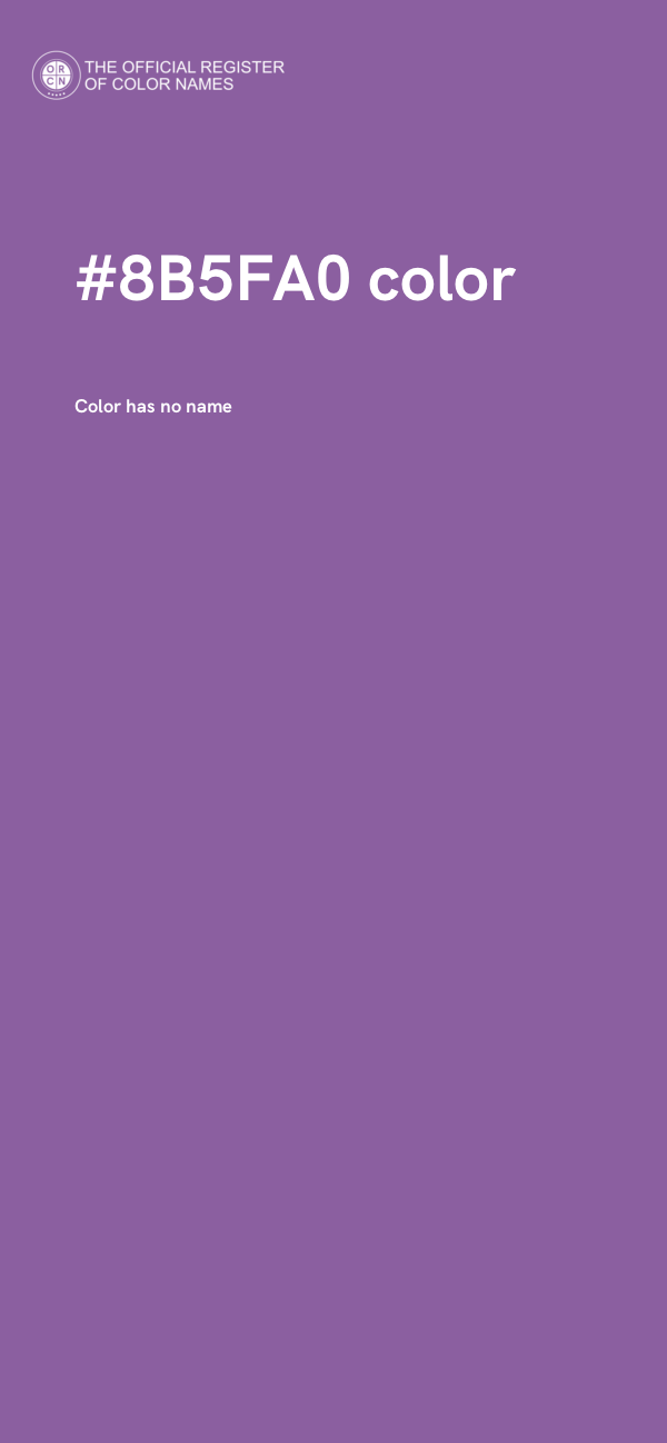 #8B5FA0 color image