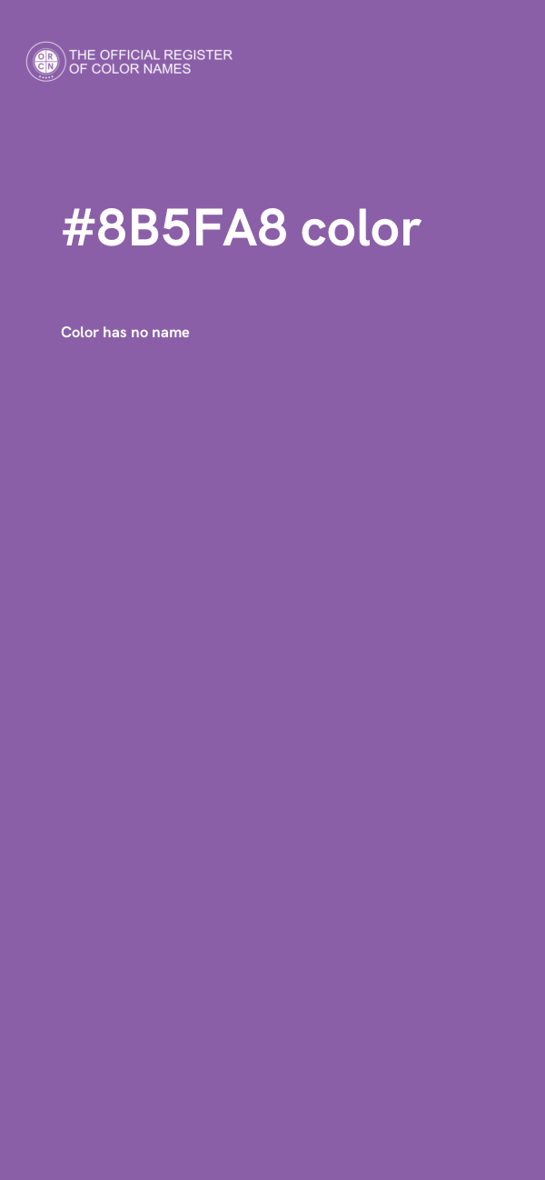 #8B5FA8 color image