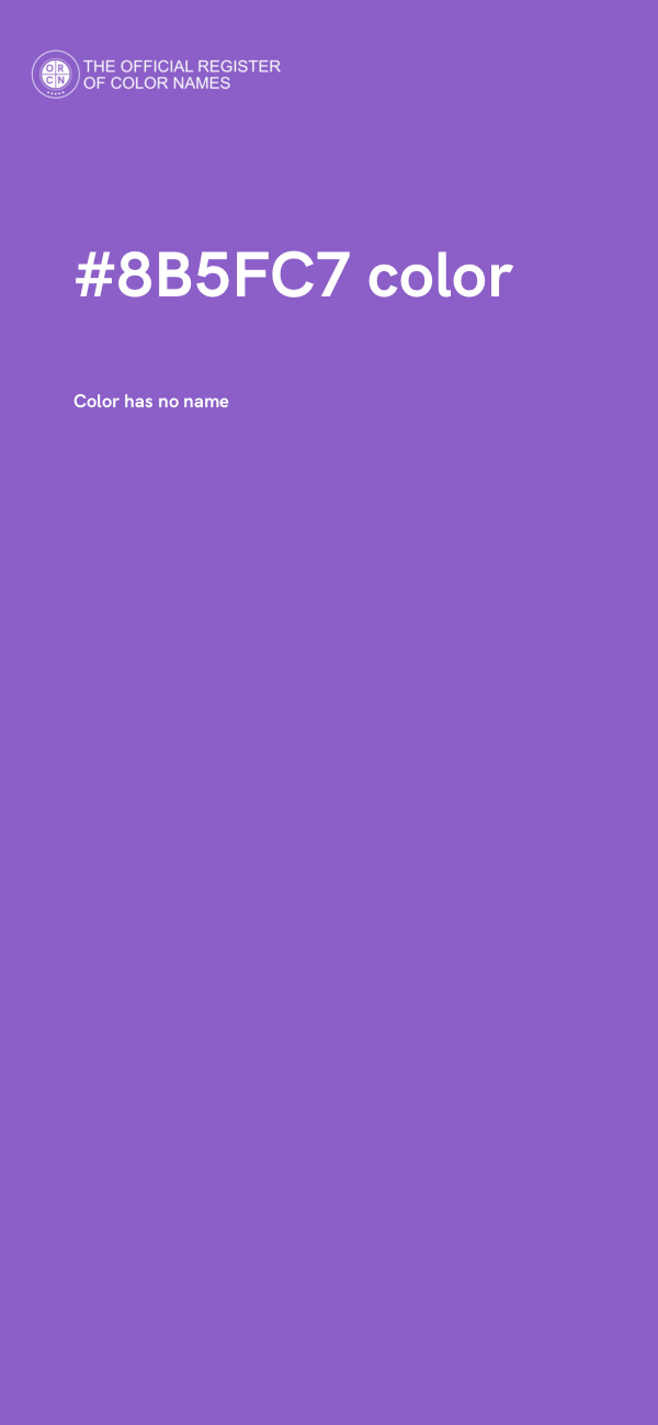 #8B5FC7 color image