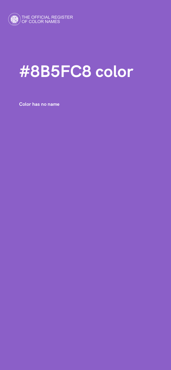#8B5FC8 color image