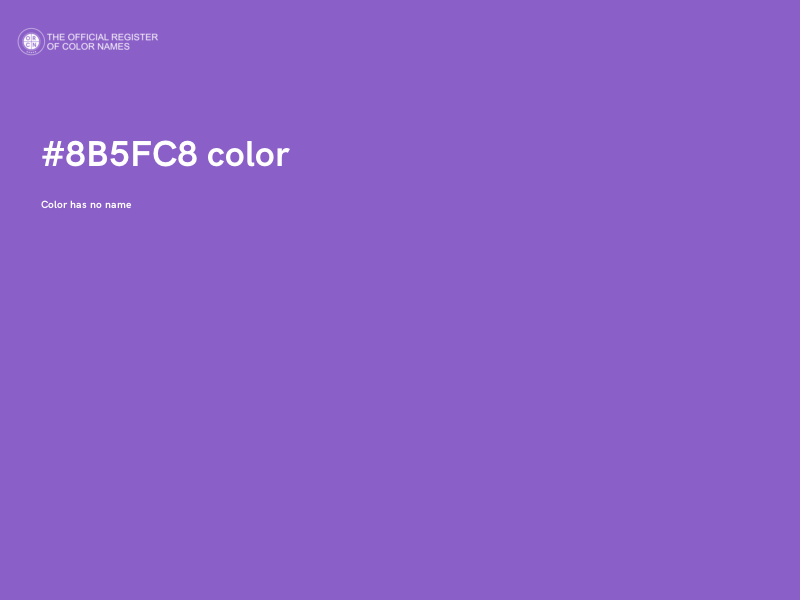 #8B5FC8 color image