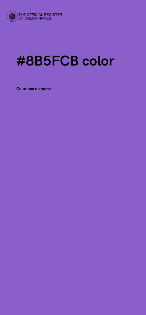 #8B5FCB color image