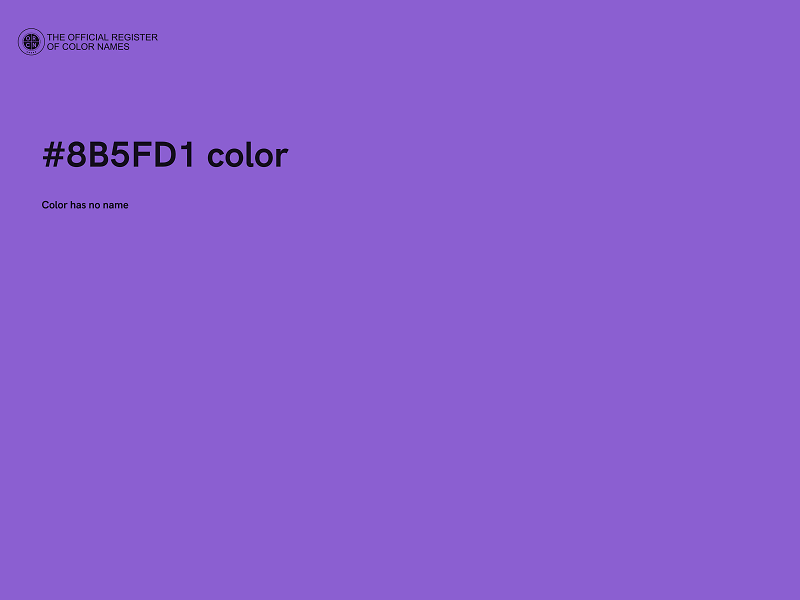 #8B5FD1 color image